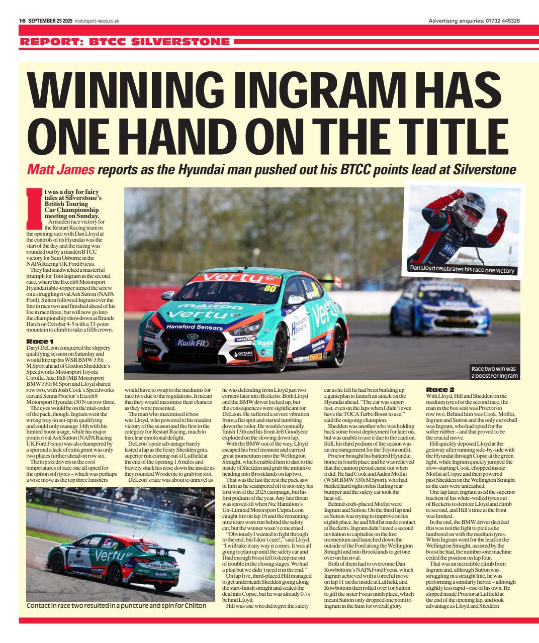 Motorsport News Preview Pages