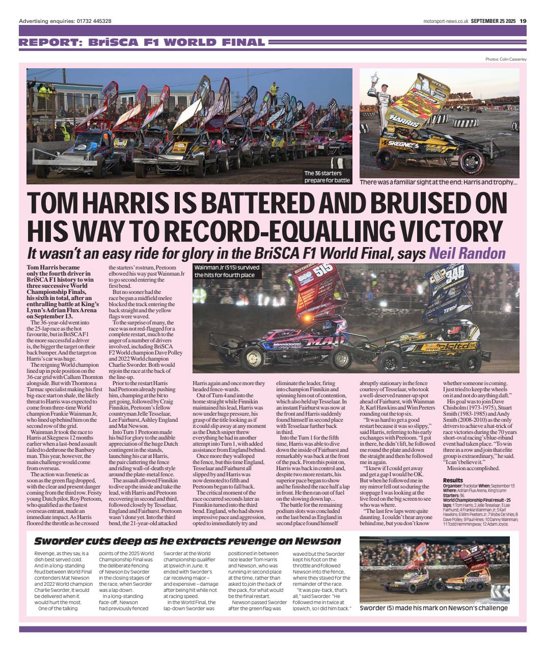 Motorsport News Preview Pages