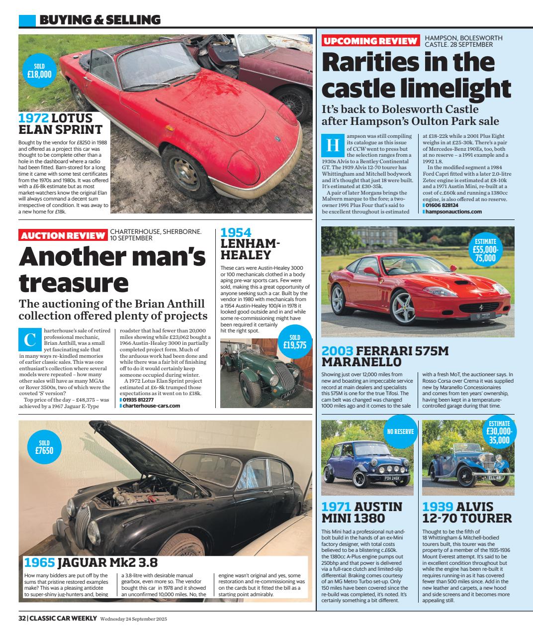 Classic Car Weekly Preview Pages