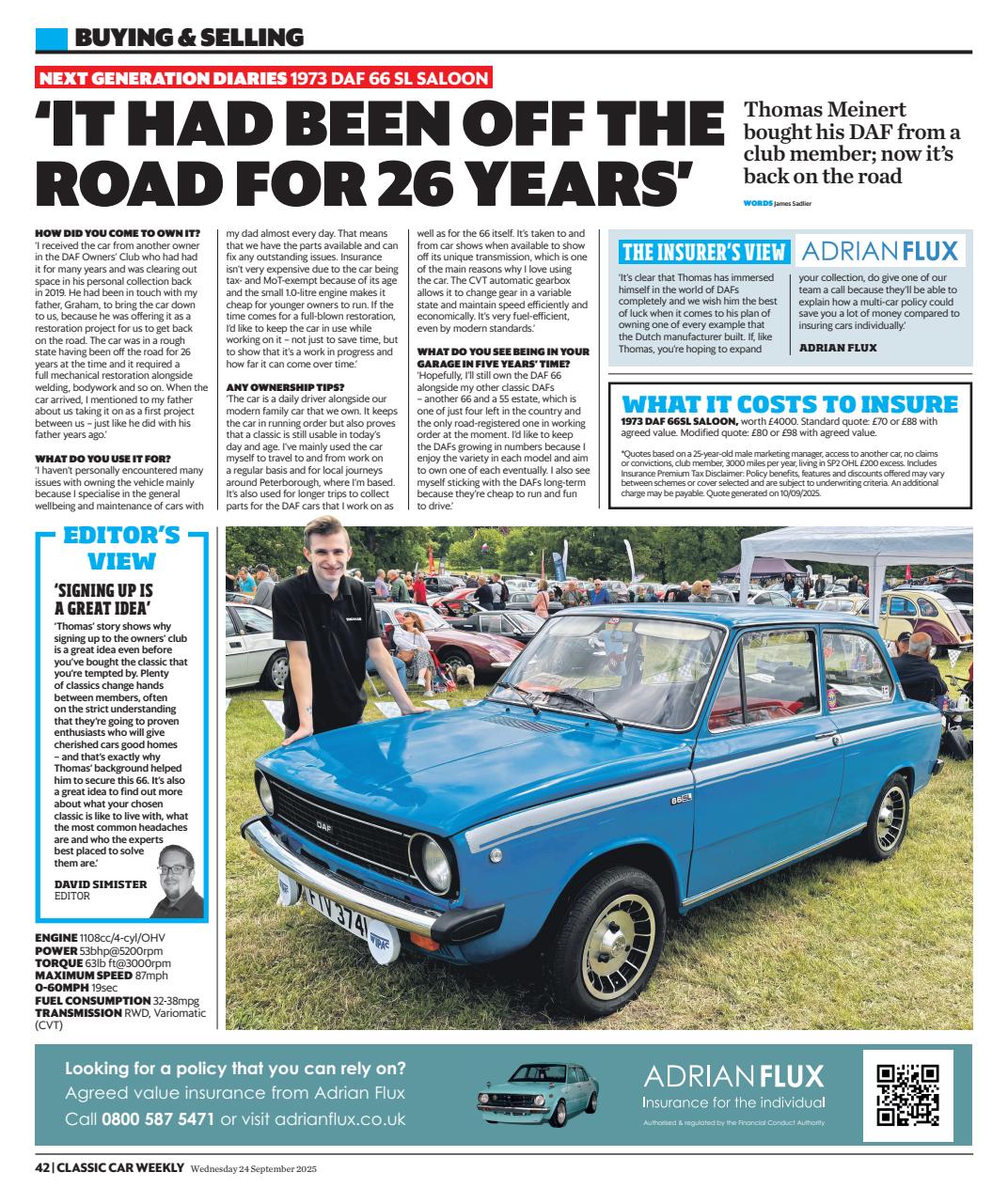 Classic Car Weekly Preview Pages