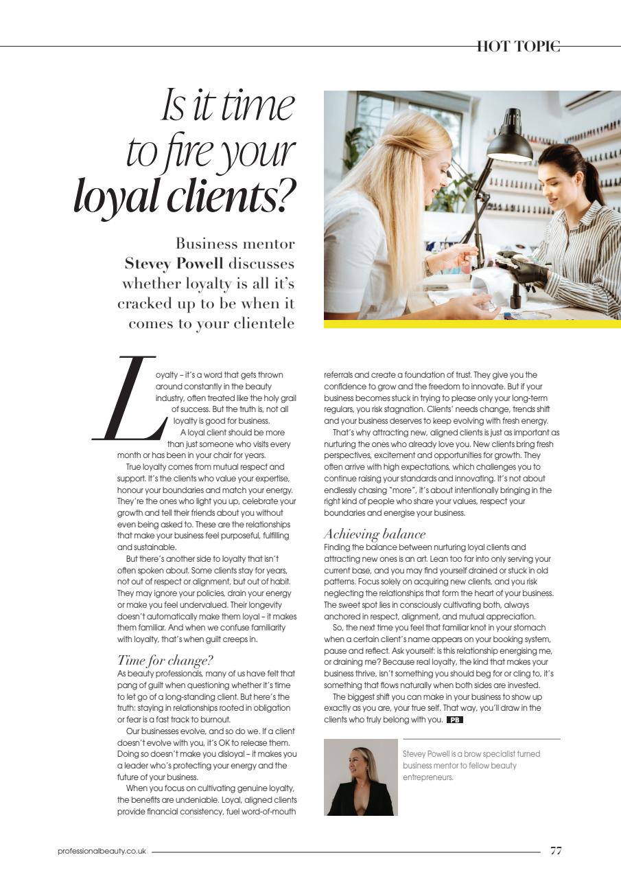 Professional Beauty Preview Pages