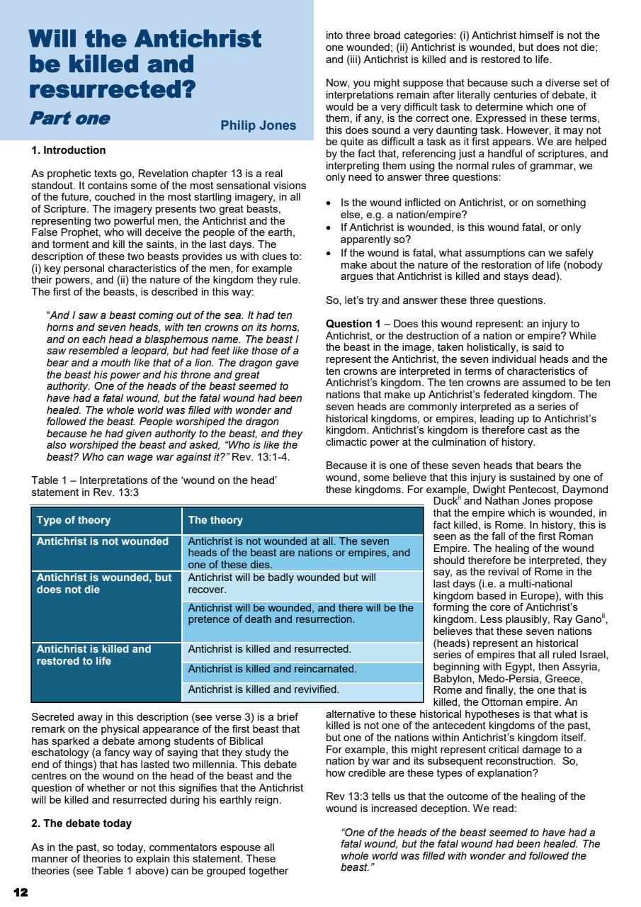 Prophetic Witness Preview Pages