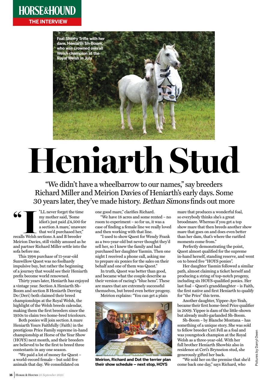 Horse & Hound Preview Pages