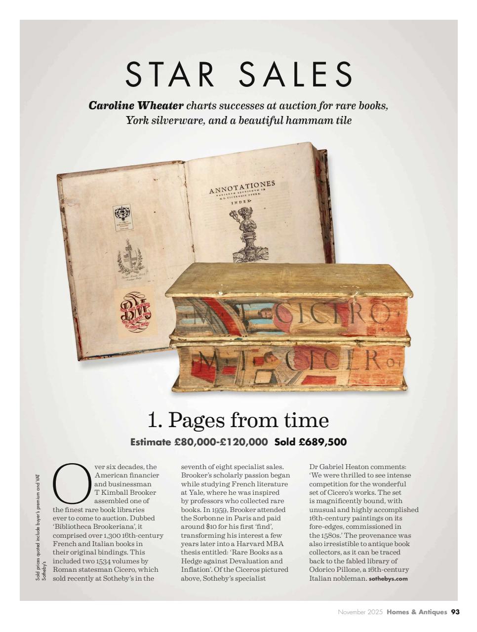 Homes & Antiques Magazine Preview Pages