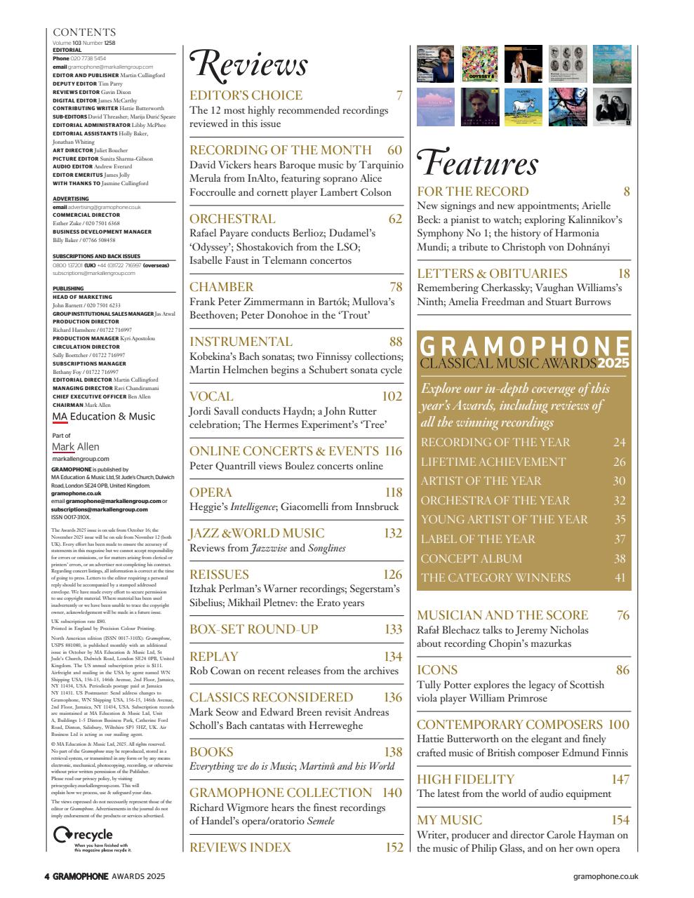 Gramophone Preview Pages