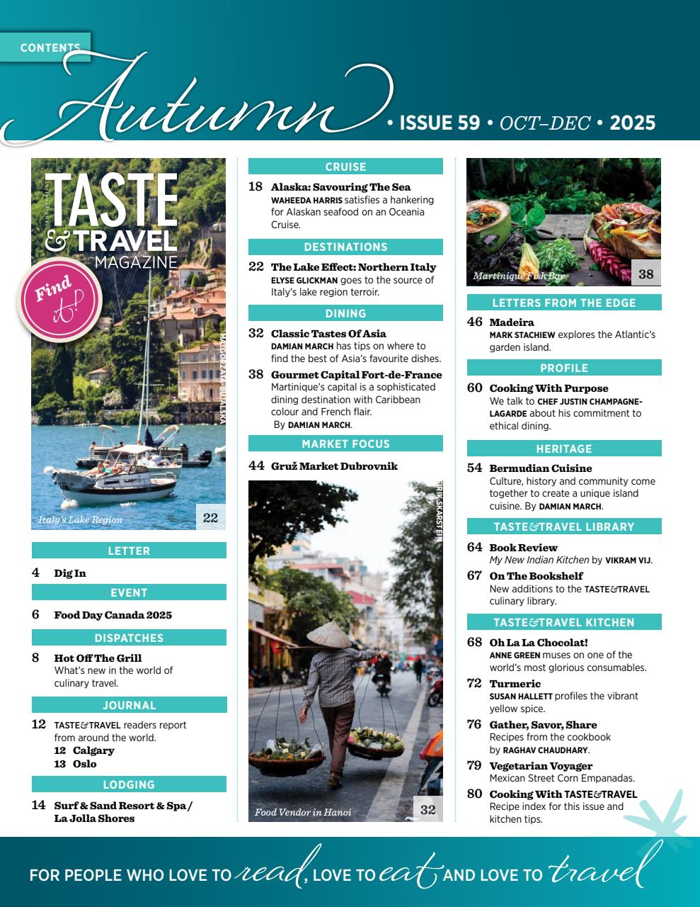 Taste & Travel International Preview Pages