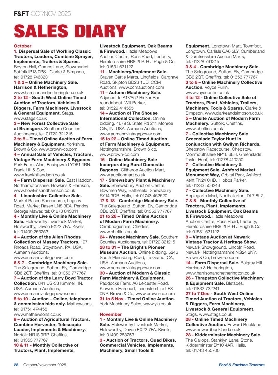 Ford & Fordson Preview Pages