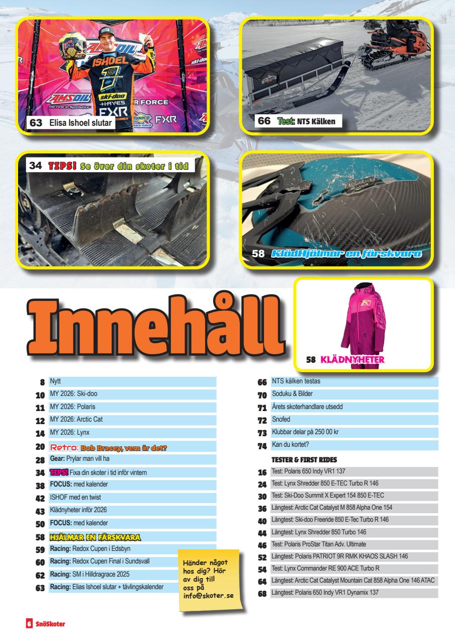 Tidningen Snöskoter Preview Pages