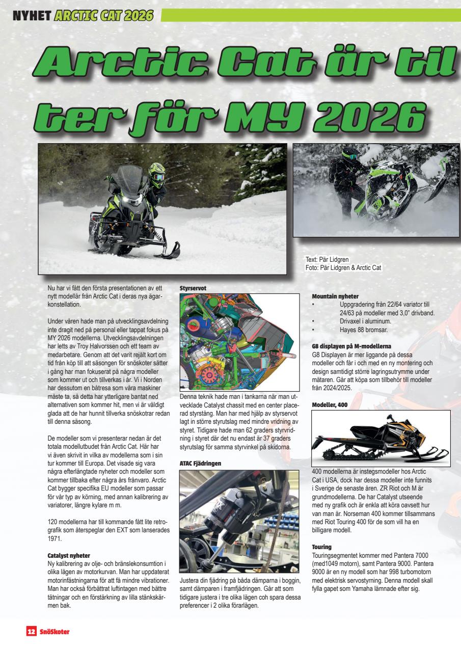 Tidningen Snöskoter Preview Pages