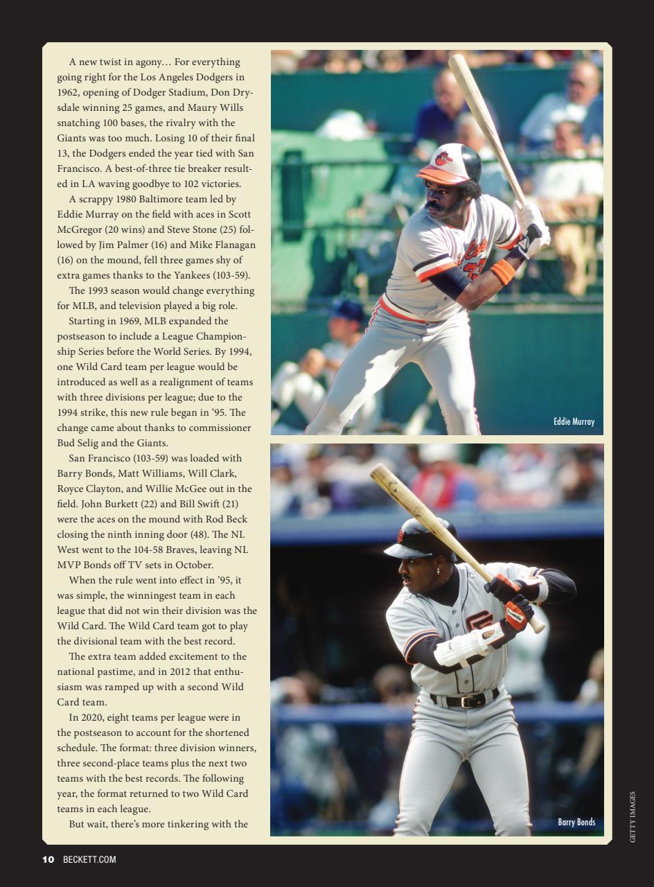 Beckett Baseball Magazine Preview Pages
