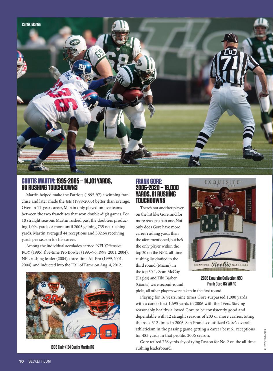 Beckett Football Magazine Preview Pages