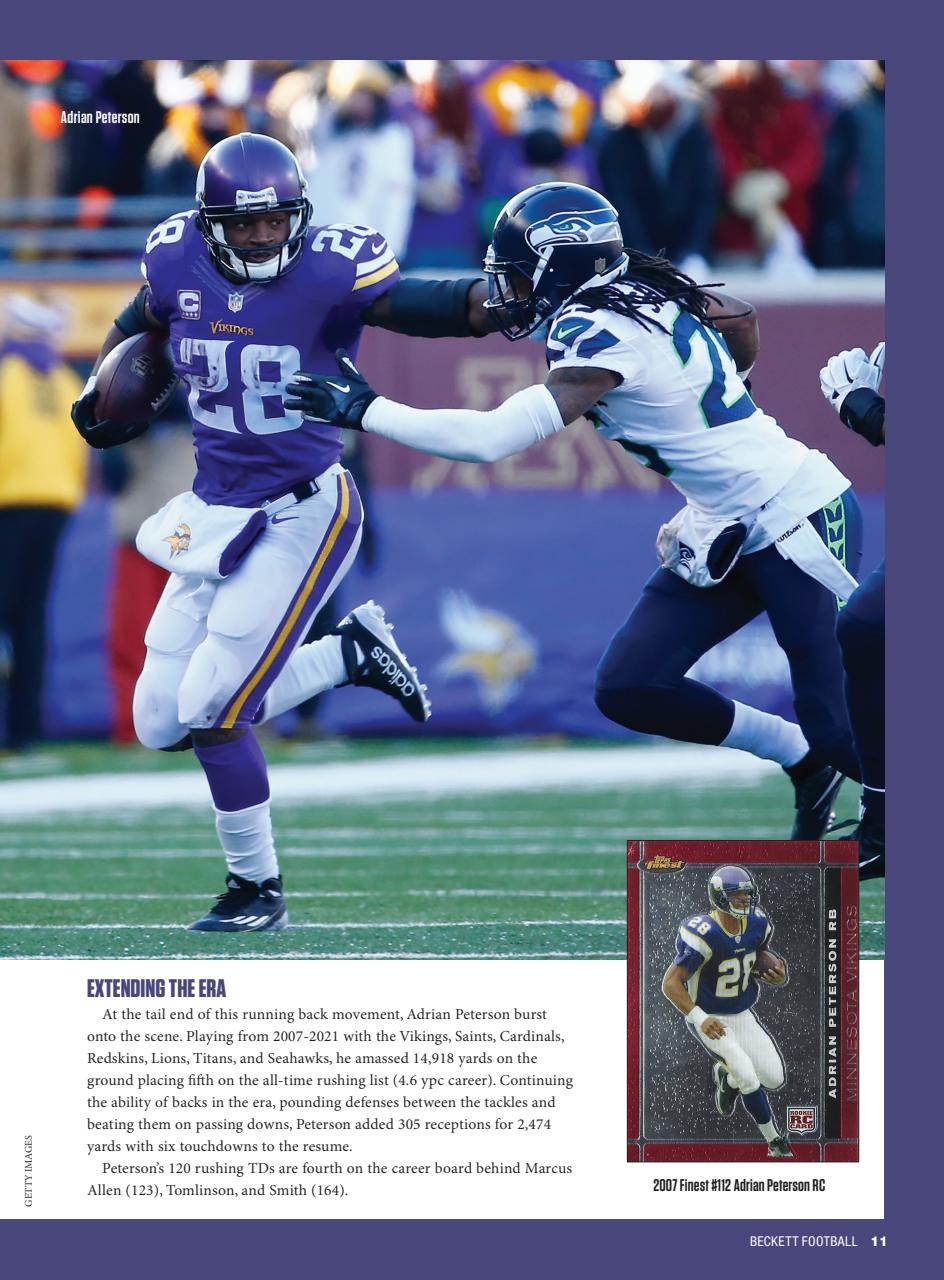 Beckett Football Magazine Preview Pages