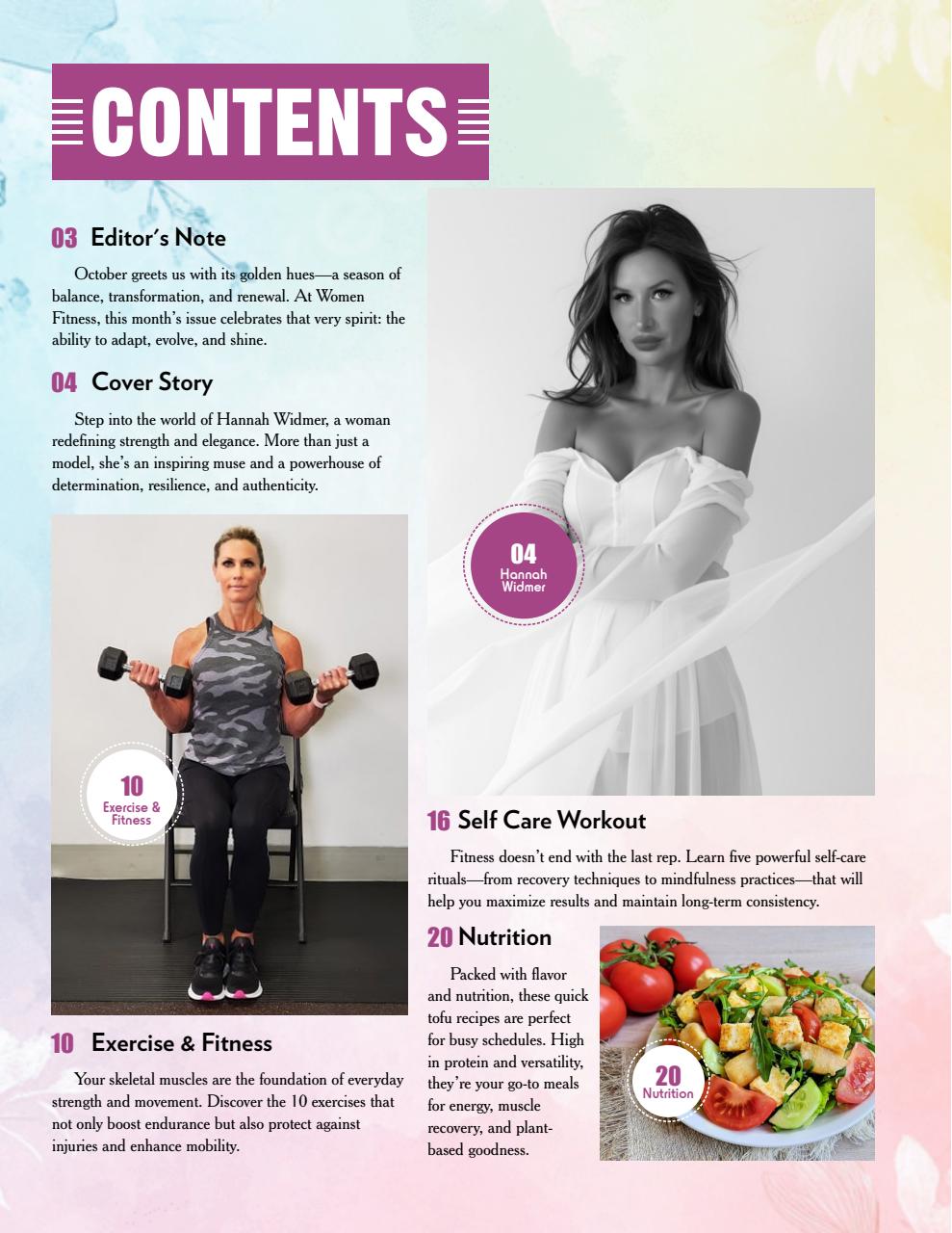 Women Fitness Preview Pages