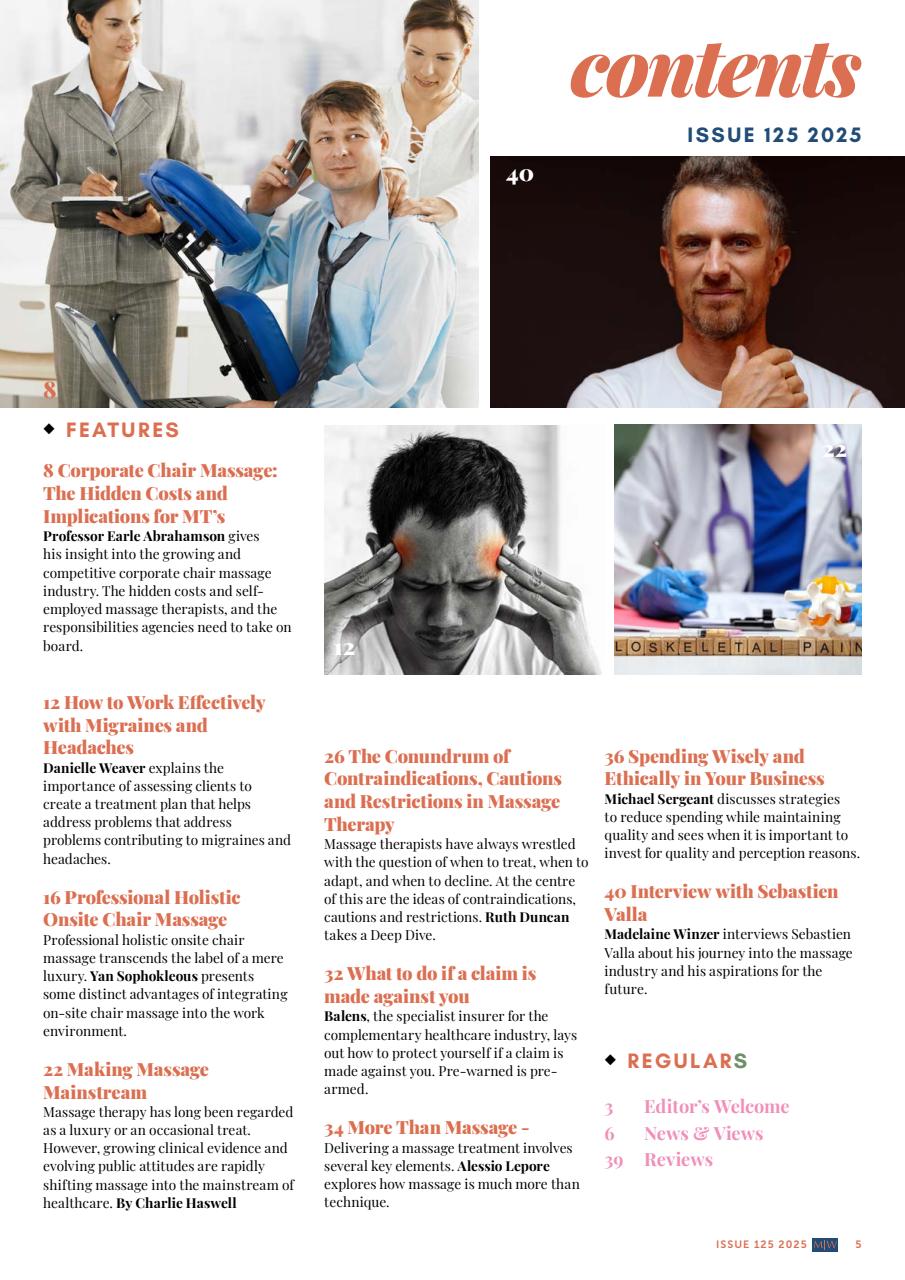 Massage World Preview Pages