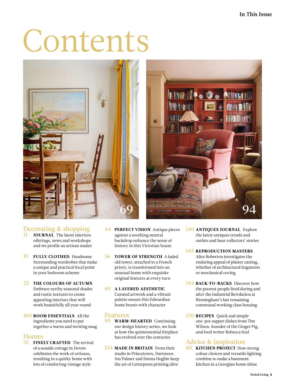 Period Living Magazine Preview Pages