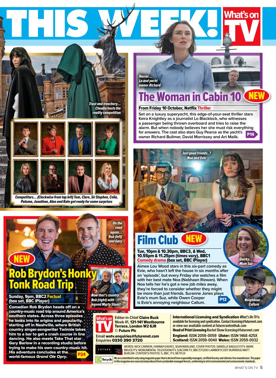 What's on TV Preview Pages