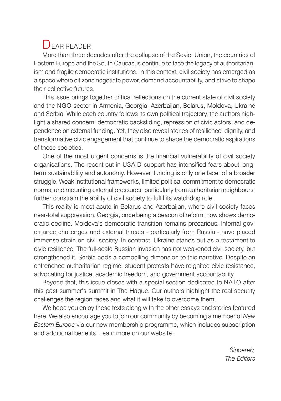 New Eastern Europe Preview Pages