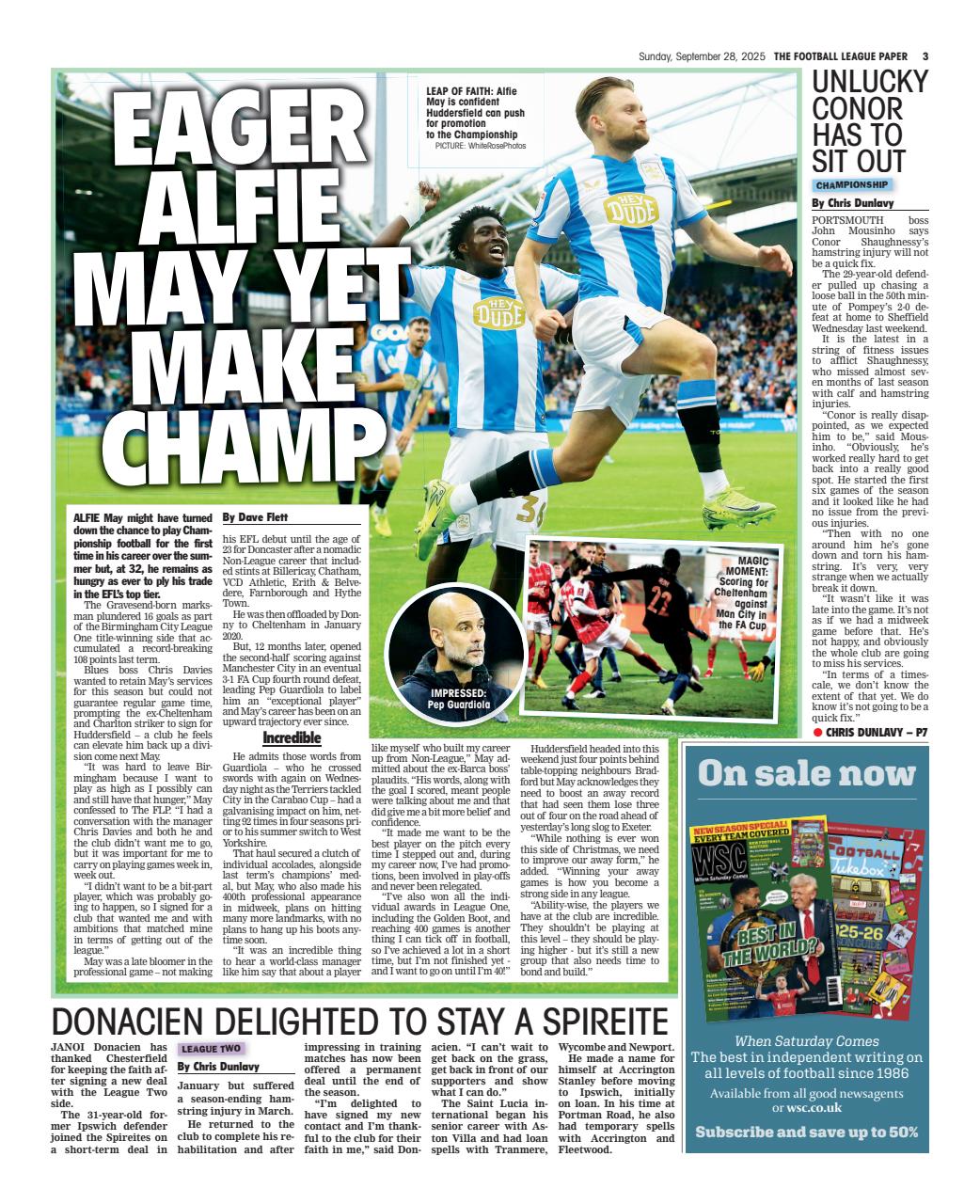 The Football League Paper Preview Pages
