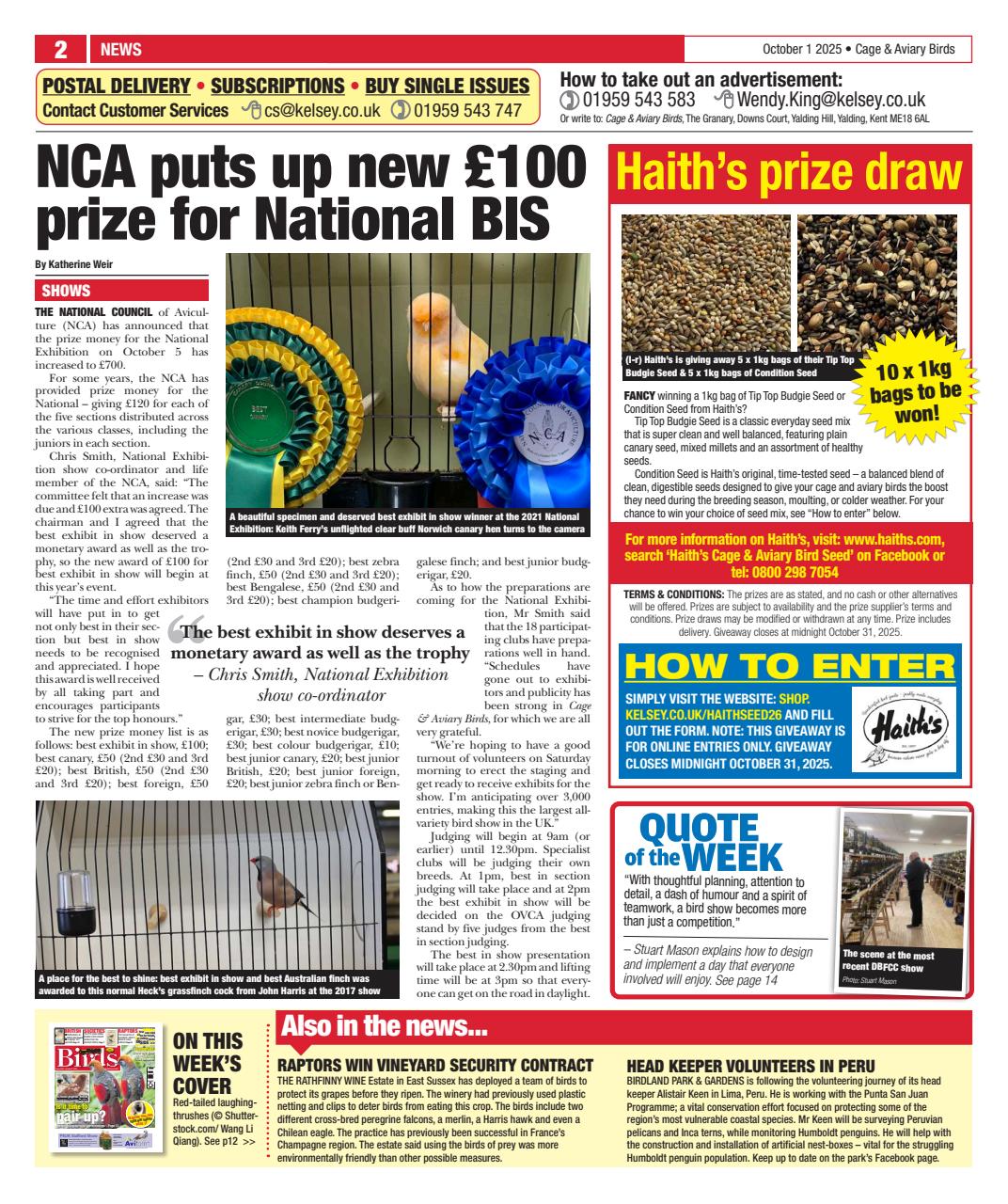 Cage & Aviary Birds Preview Pages