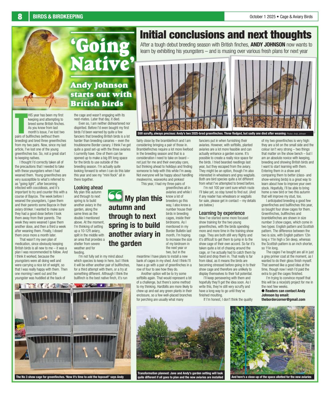 Cage & Aviary Birds Preview Pages