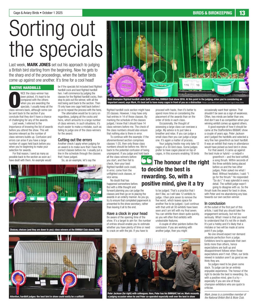 Cage & Aviary Birds Preview Pages