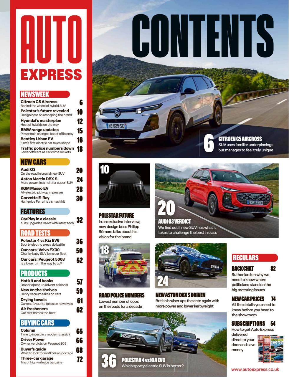 Auto Express Preview Pages