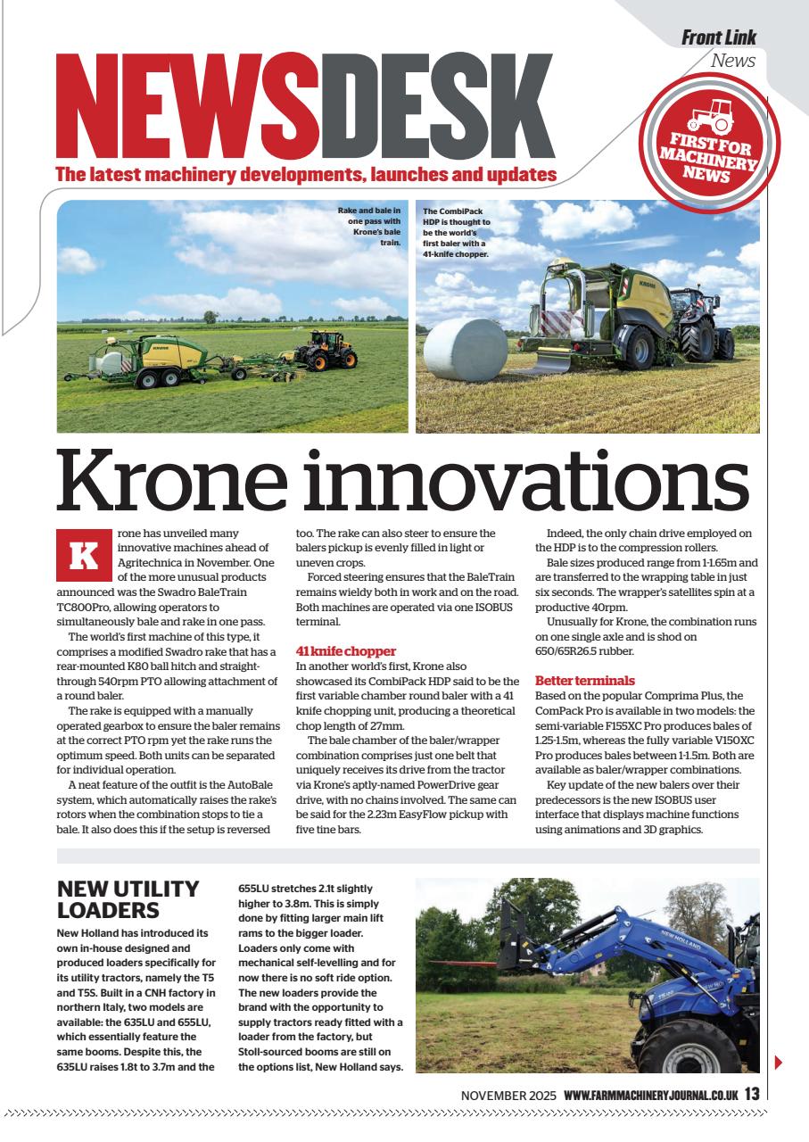 Farm Machinery Journal Preview Pages