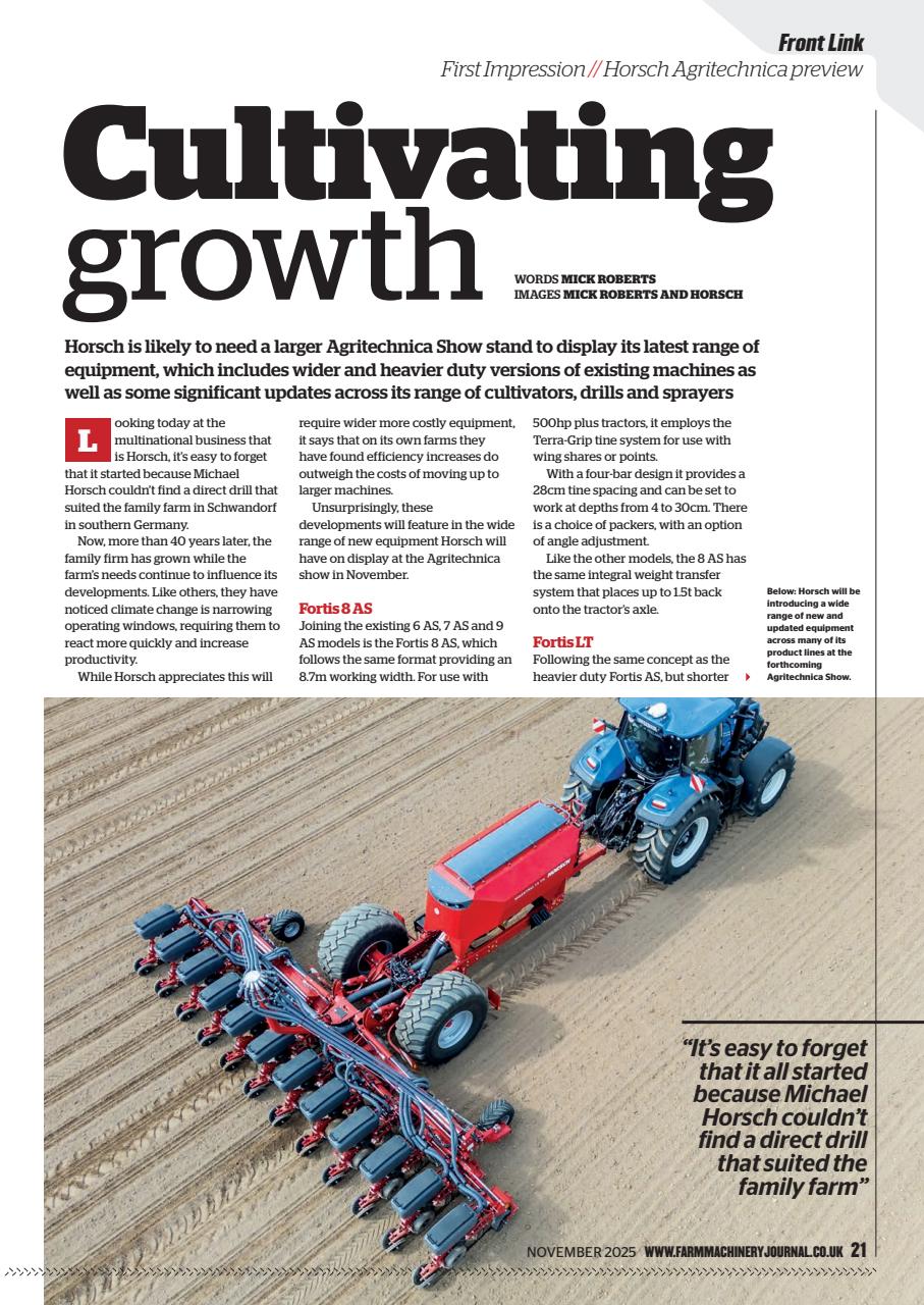 Farm Machinery Journal Preview Pages