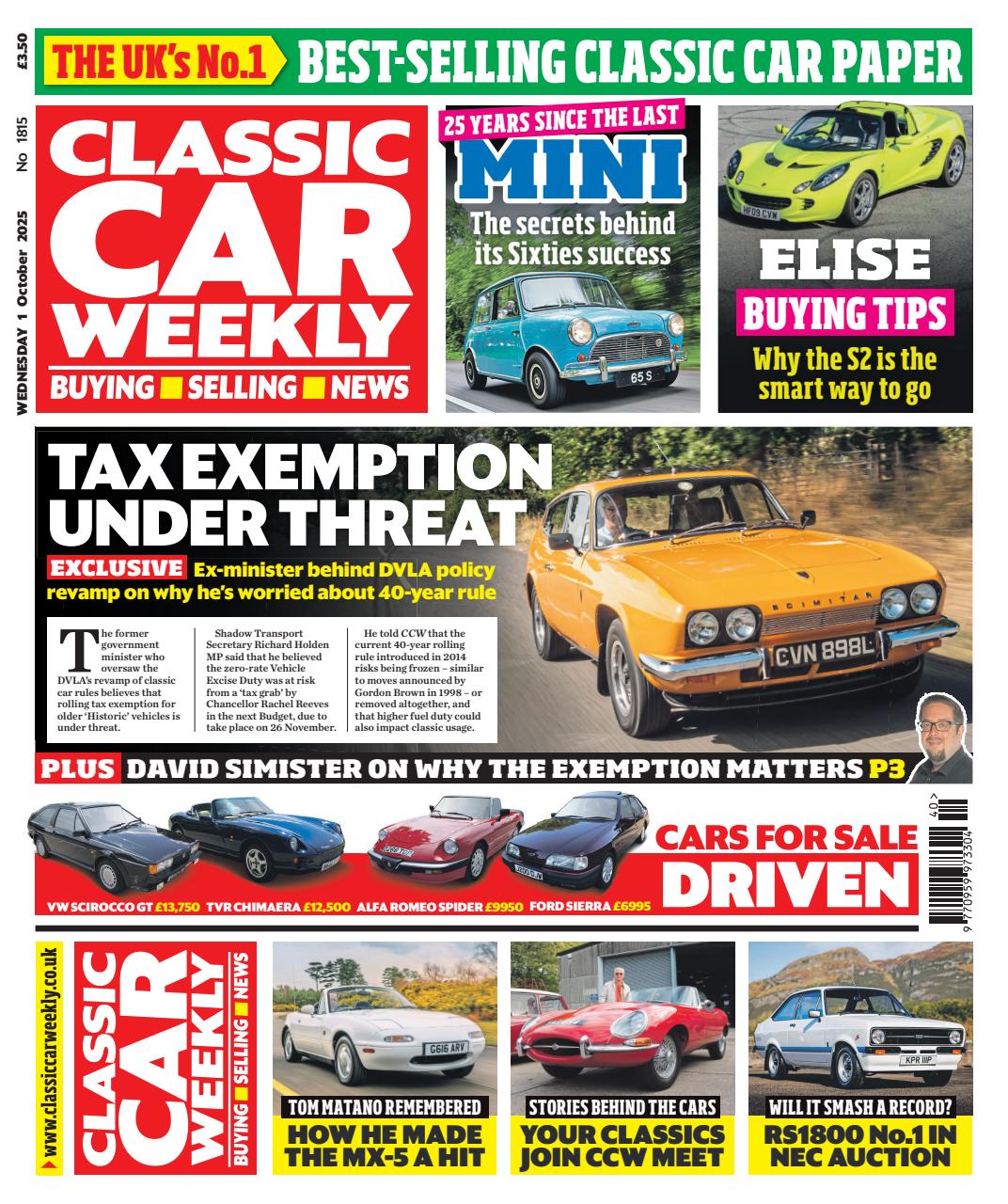 Classic Car Weekly Preview Pages