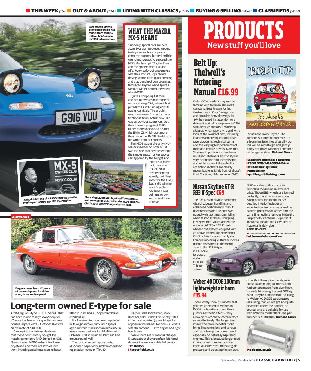 Classic Car Weekly Preview Pages