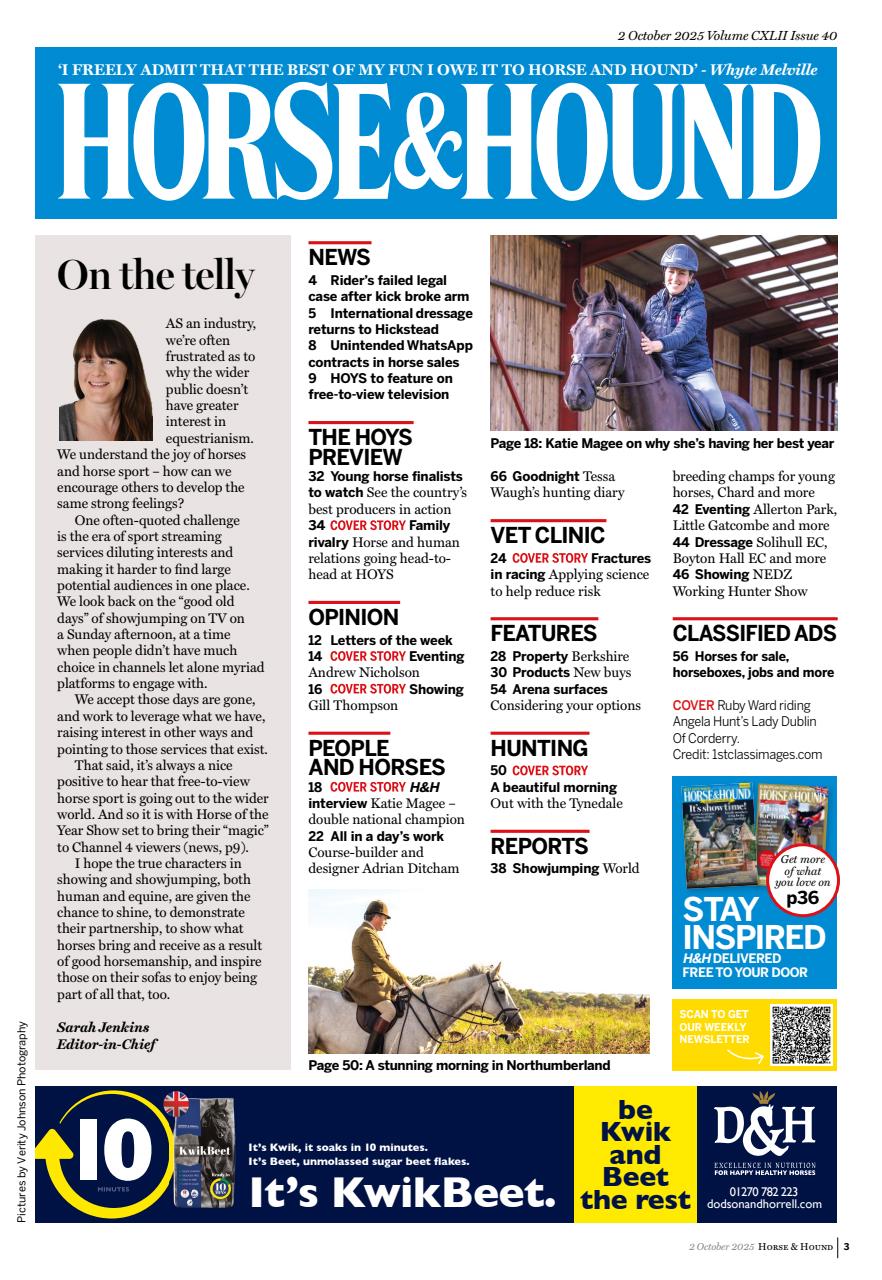 Horse & Hound Preview Pages