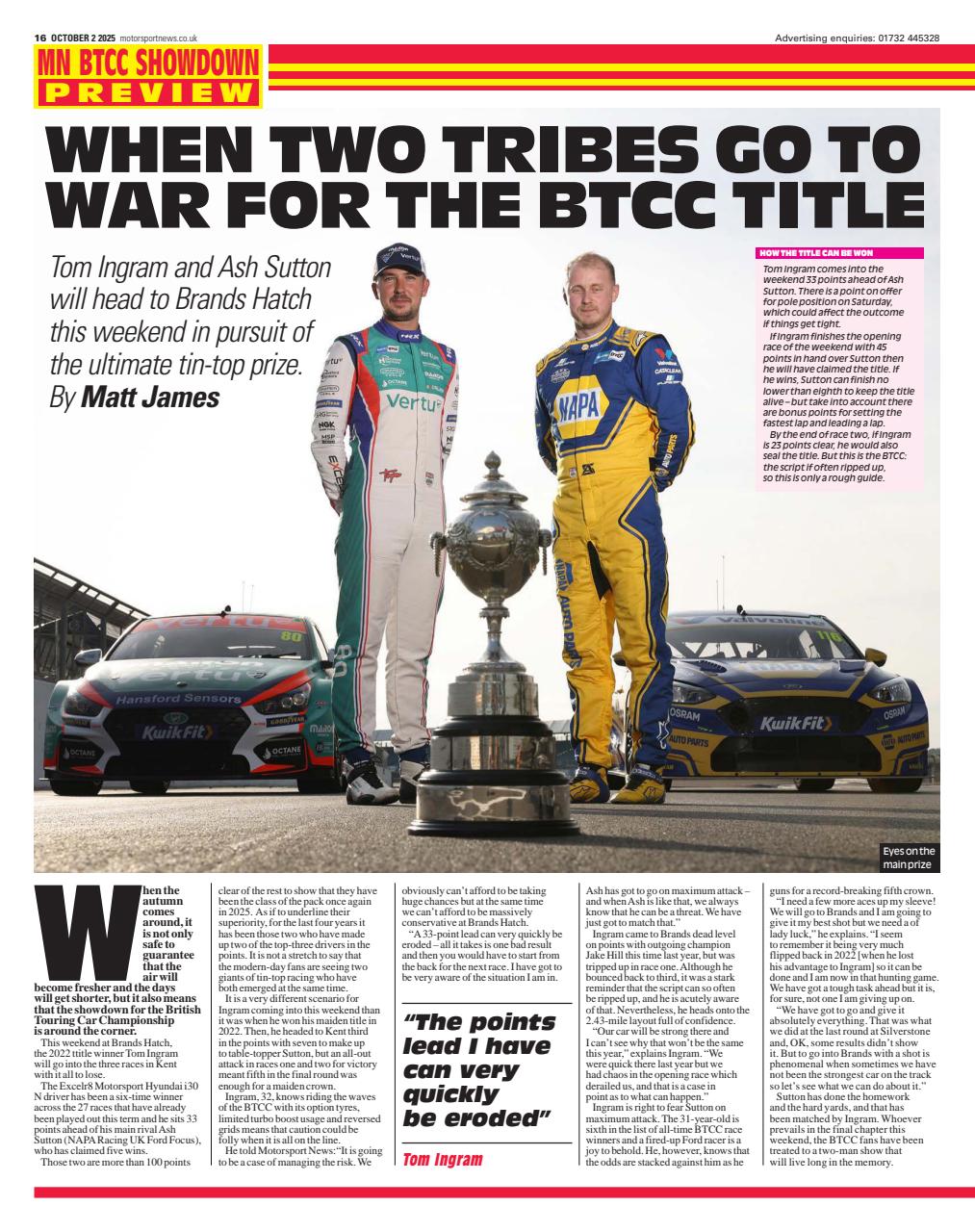 Motorsport News Preview Pages