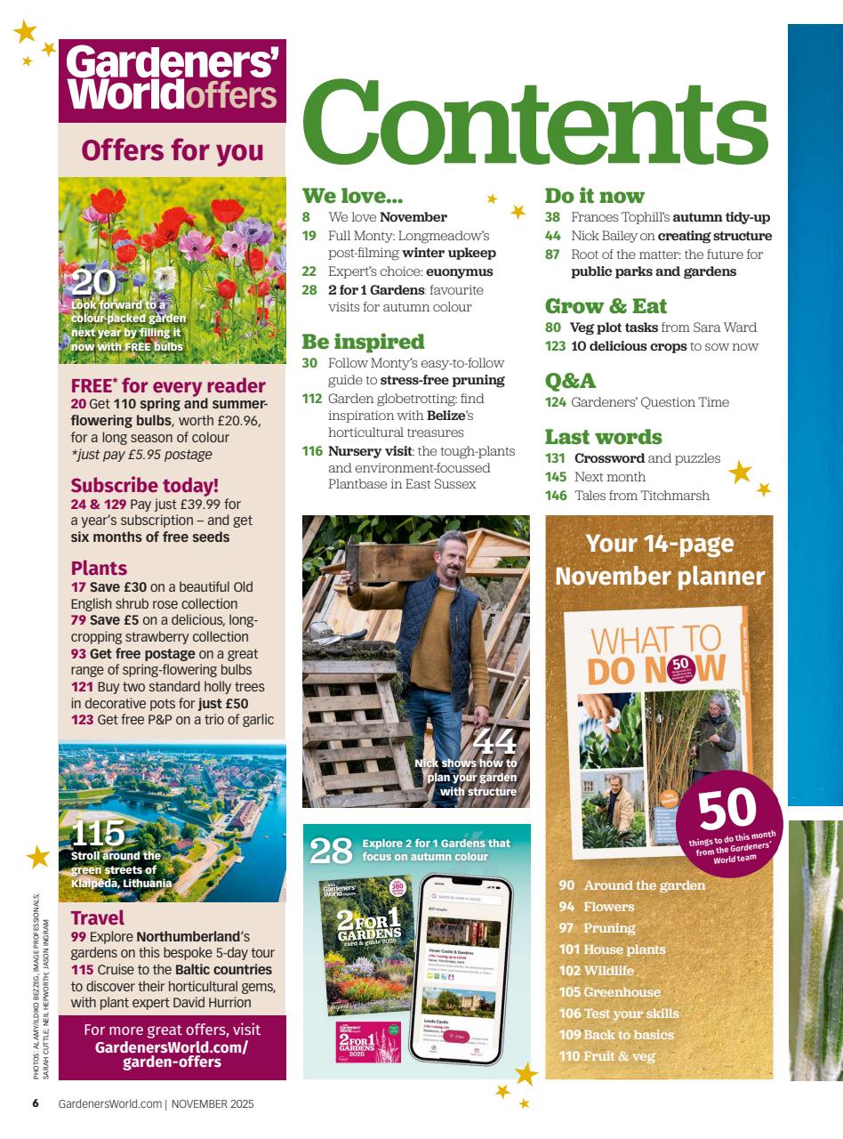 BBC Gardeners’ World Magazine Preview Pages