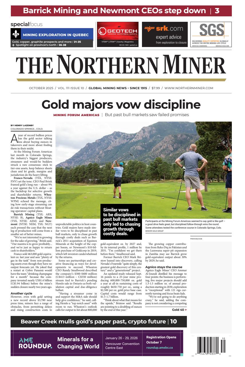 The Northern Miner Preview Pages