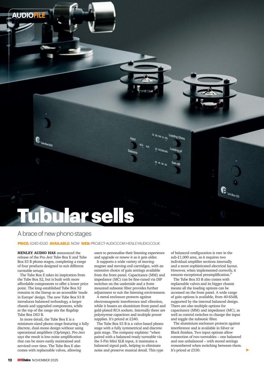 Hi-Fi Choice Preview Pages