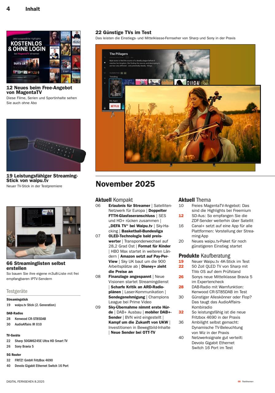 Digital Fernsehen Preview Pages