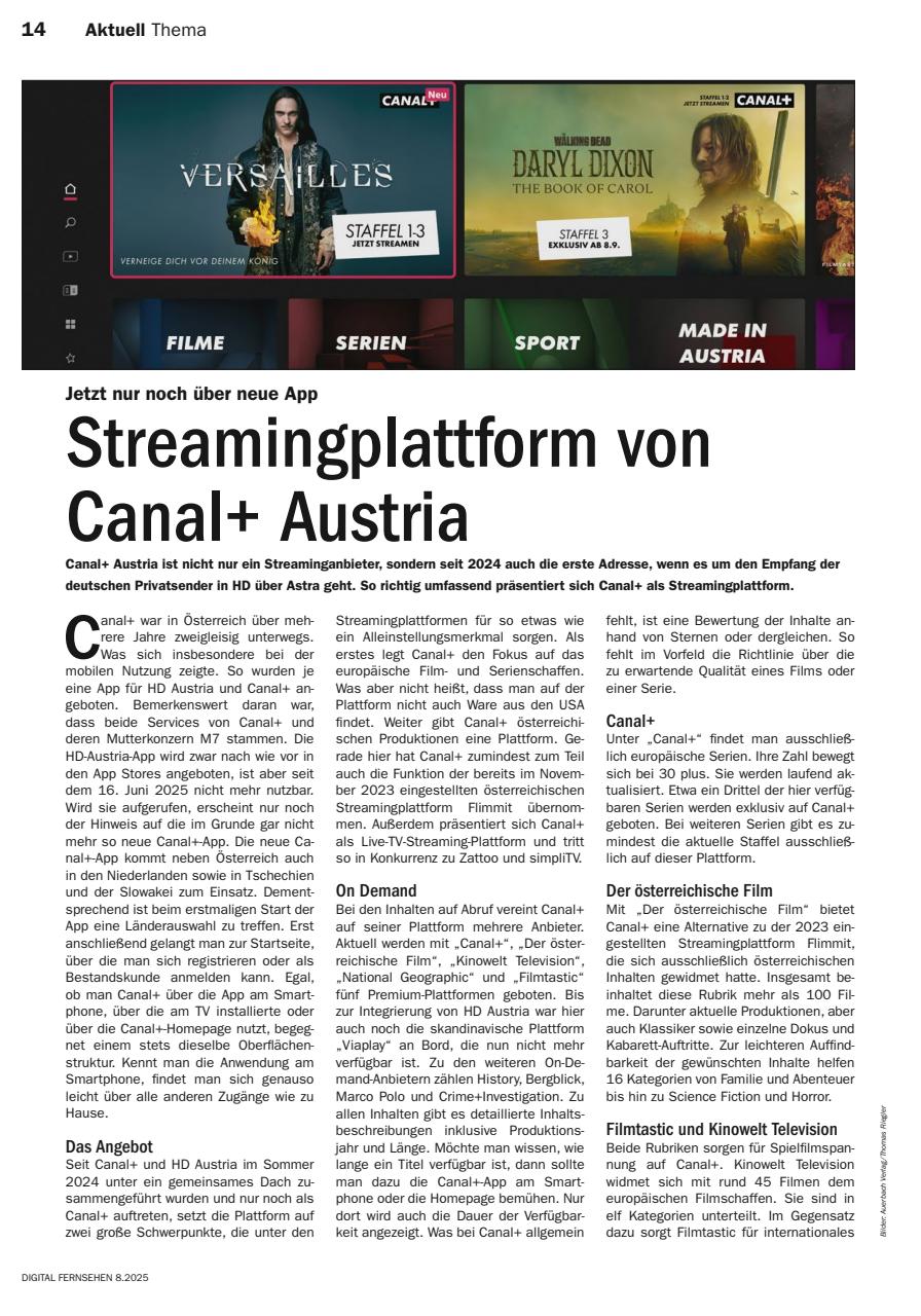 Digital Fernsehen Preview Pages
