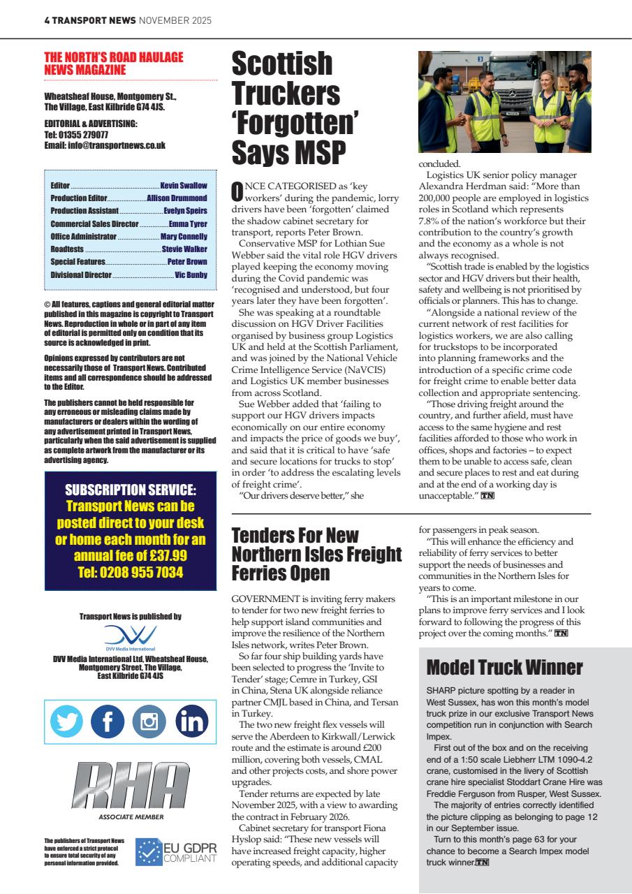 Transport News Preview Pages
