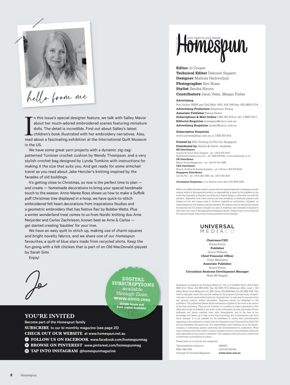 Homespun Preview Pages