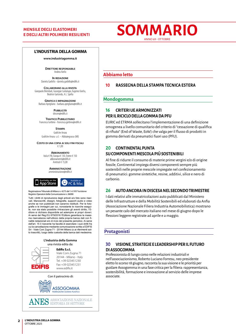 L’industria della Gomma Preview Pages