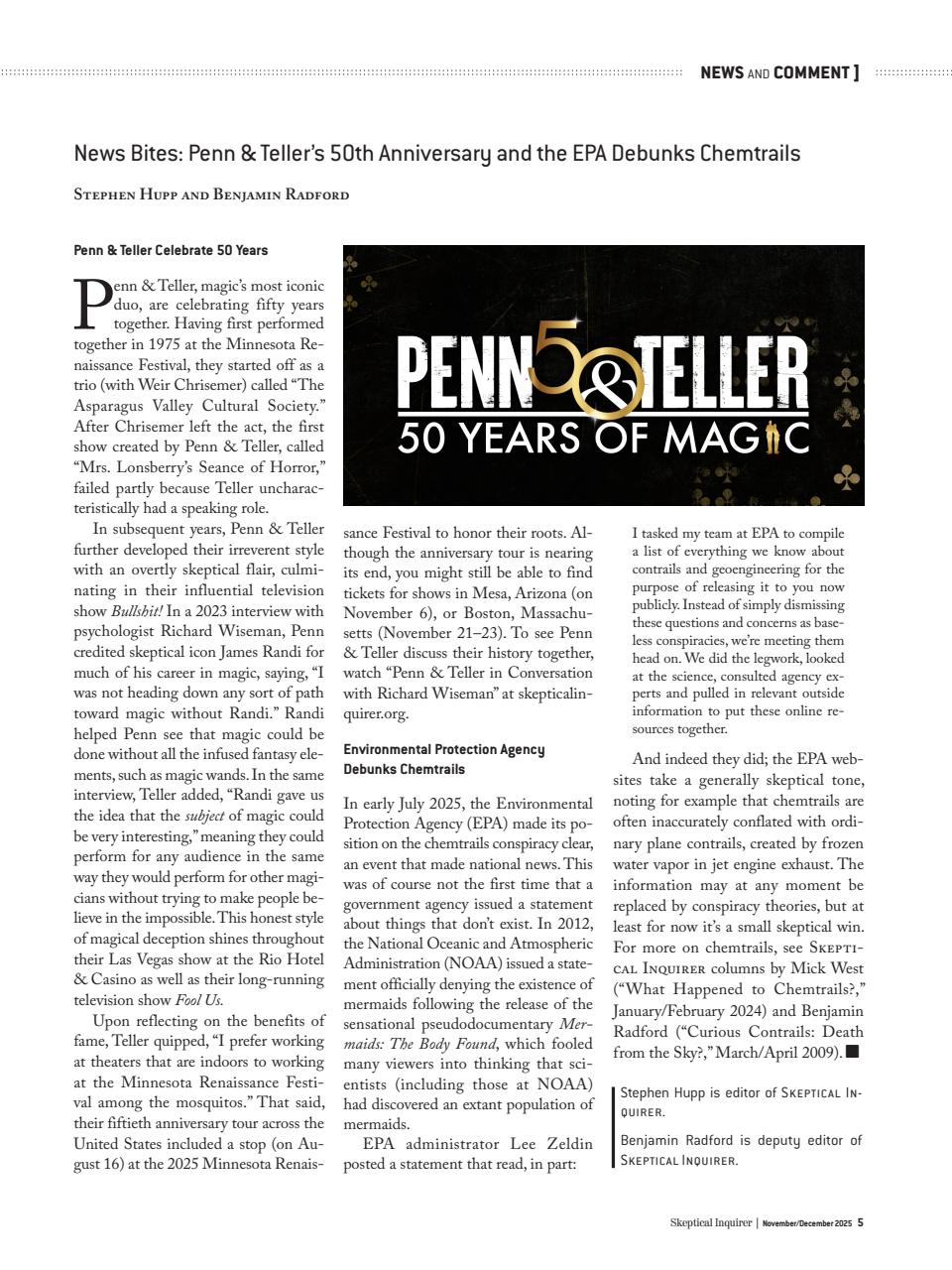 Skeptical Inquirer Preview Pages