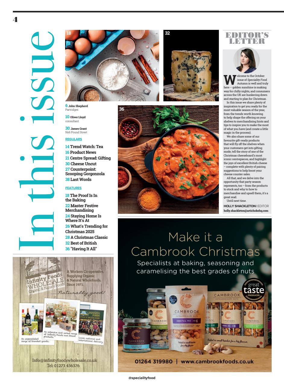 Speciality Food Preview Pages
