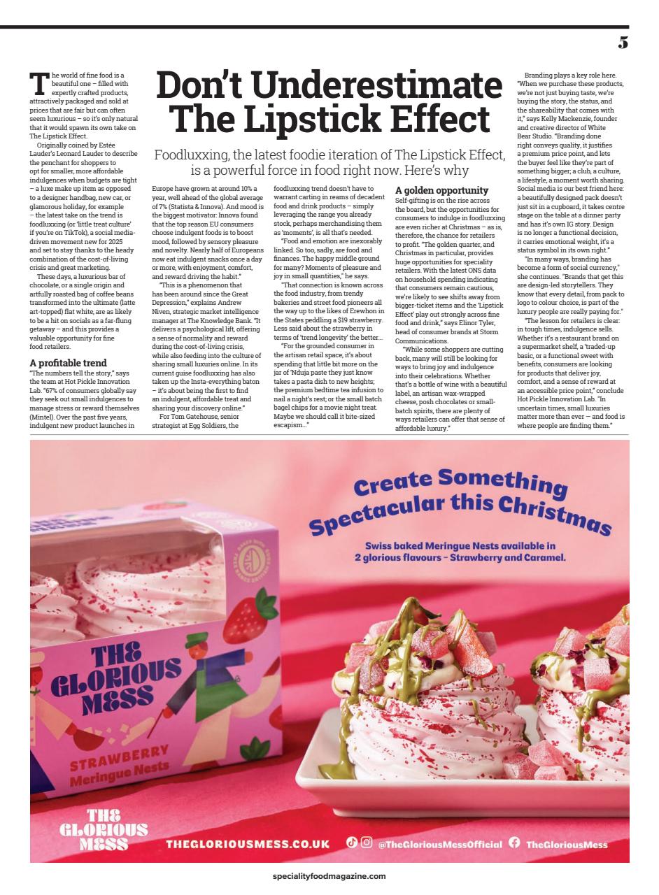 Speciality Food Preview Pages