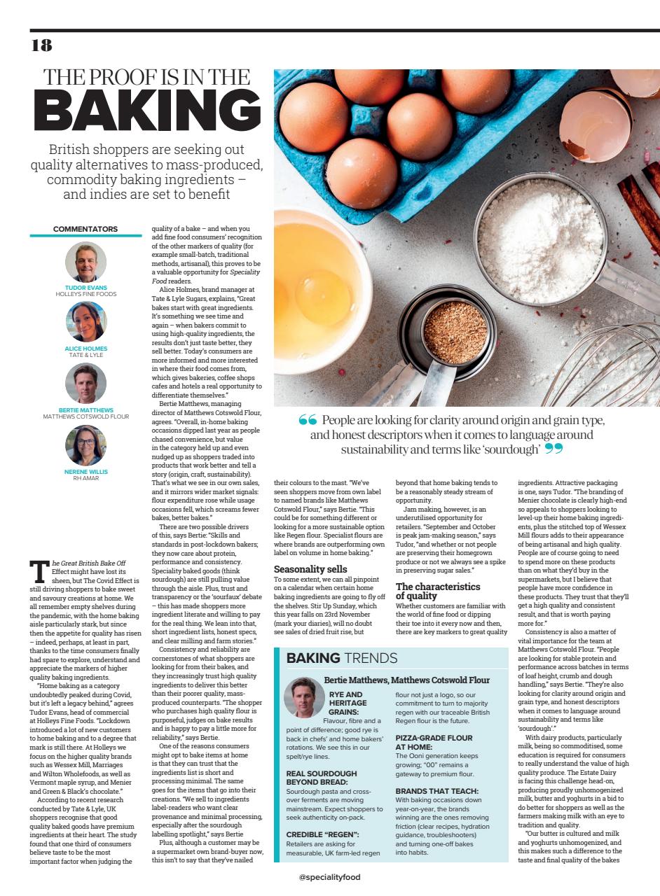 Speciality Food Preview Pages