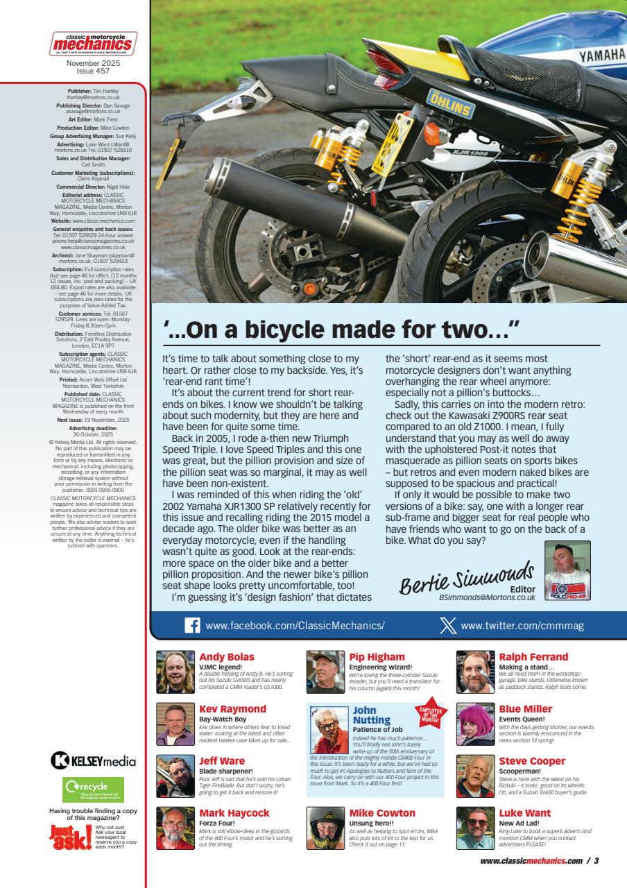 Classic Motorcycle Mechanics Preview Pages