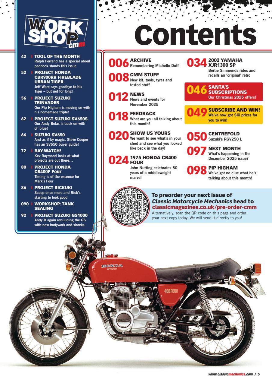 Classic Motorcycle Mechanics Preview Pages