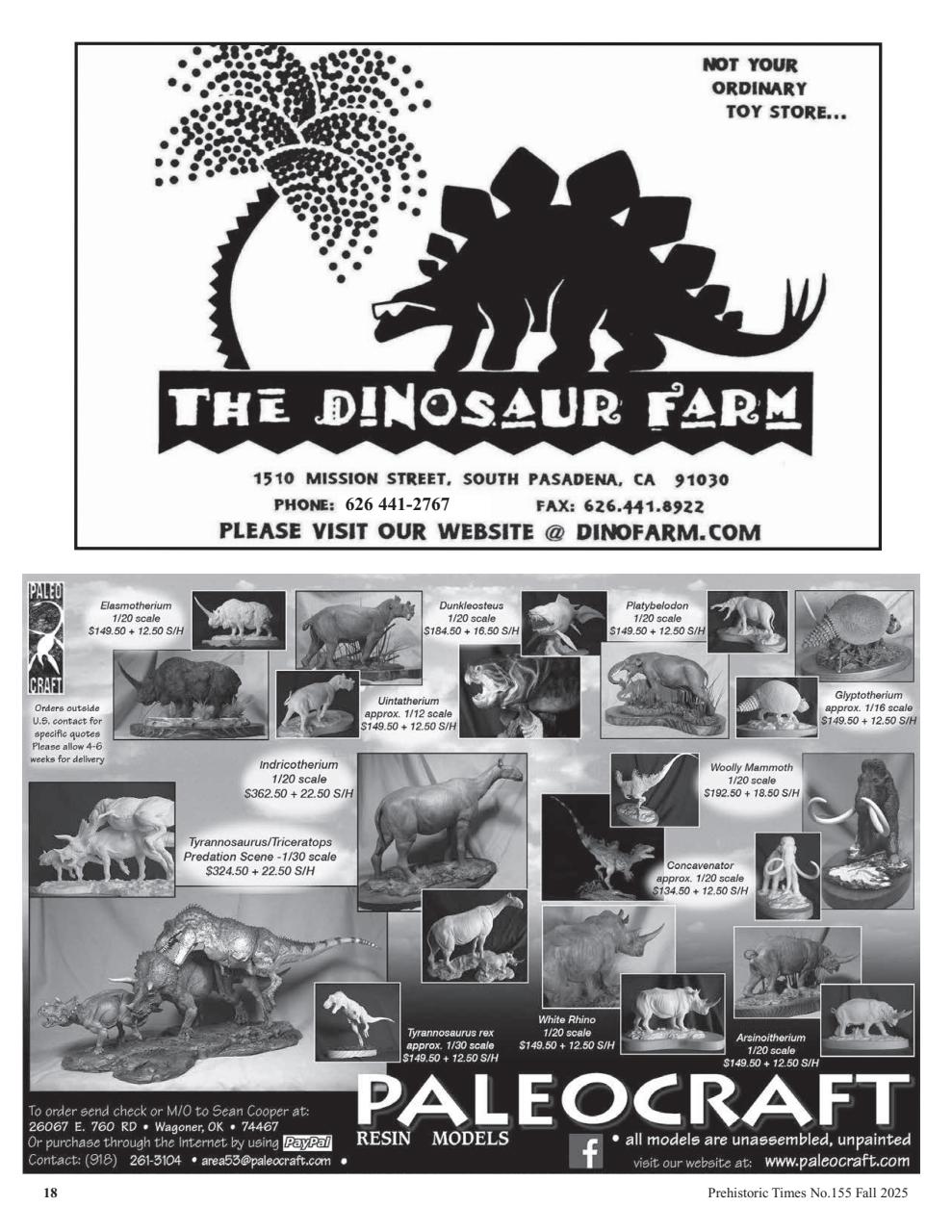 Prehistoric Times Preview Pages