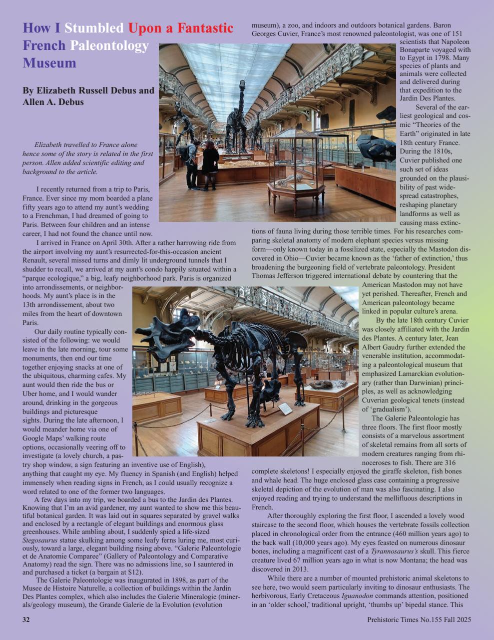 Prehistoric Times Preview Pages