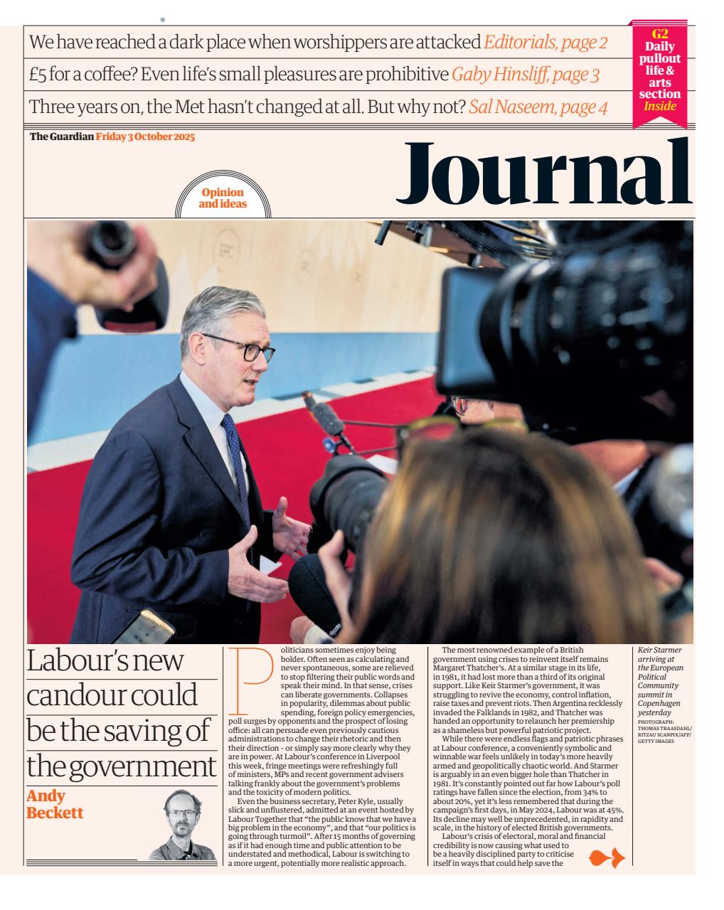 The Guardian Newspaper Preview Pages