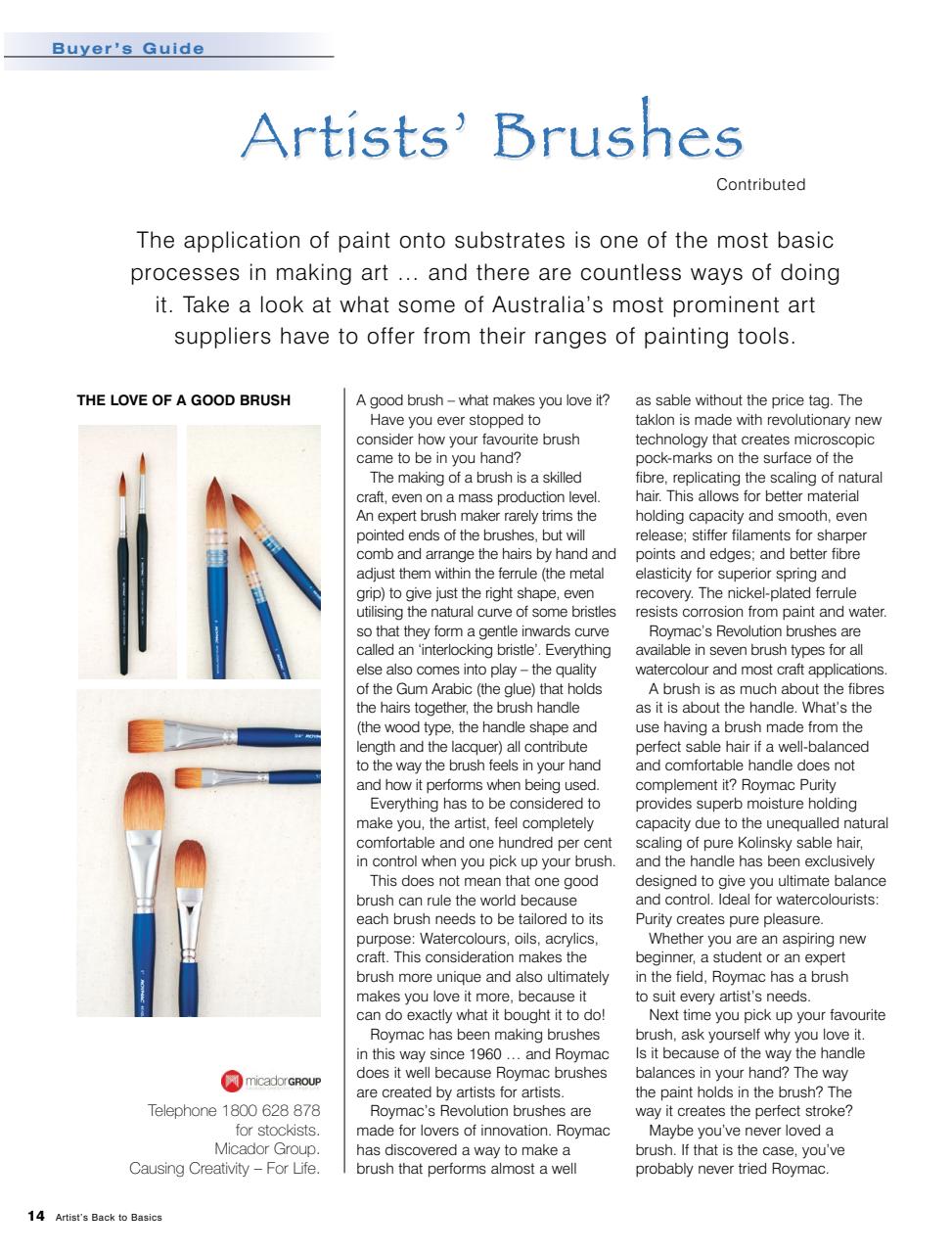 Artists Back to Basics Preview Pages